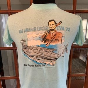 Vintage 1980’s US Abraham Lincoln Navy T Shirt